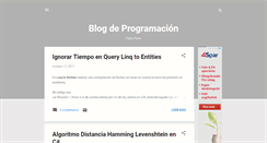 Desktop Screenshot of blogdeprogramacion.com